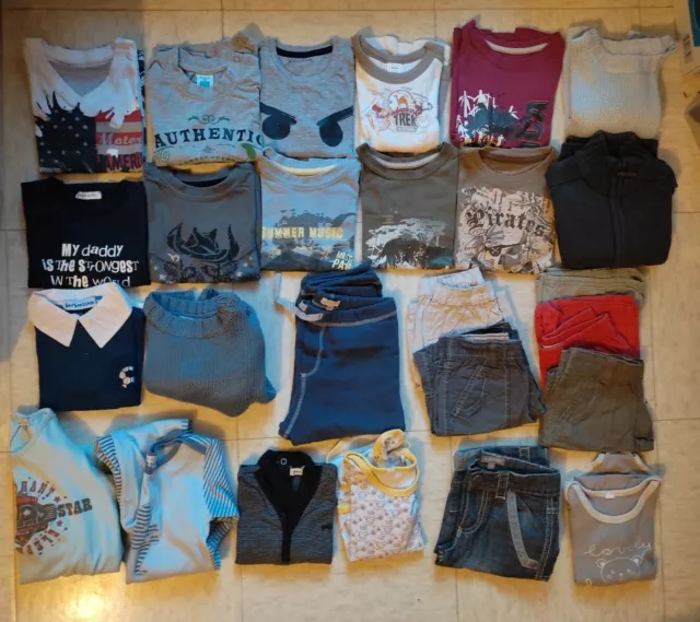 lot 26 vêtements enfant garçon 18 à 36 mois ( 2 - 3 ans )