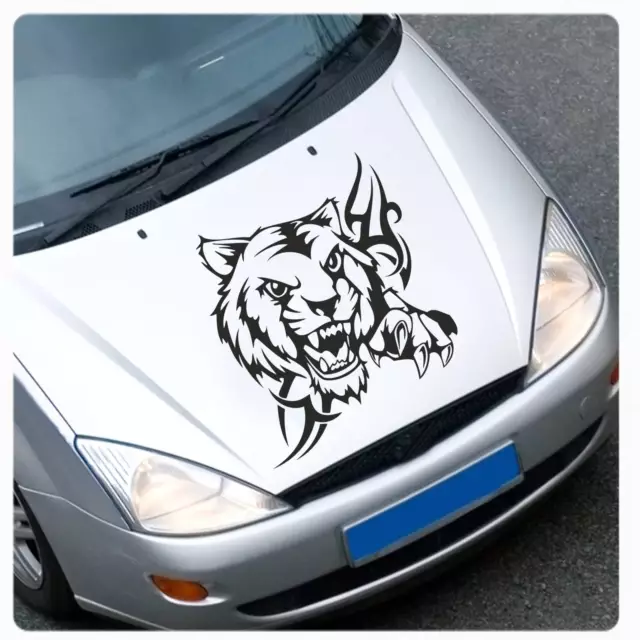 Katze Dekor Aufkleber Kratzer Krallen Tribal Auto Autoaufkleber Sticker  #1153