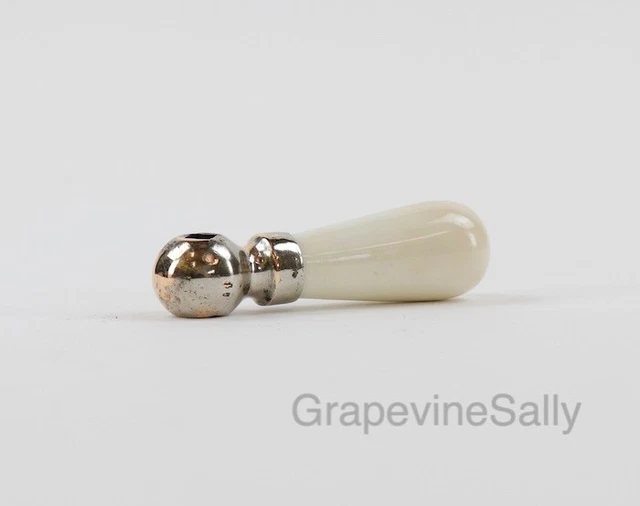 VINTAGE STOVE PARTS 1930's Vintage Stove Heavy White Ceramic Pendant