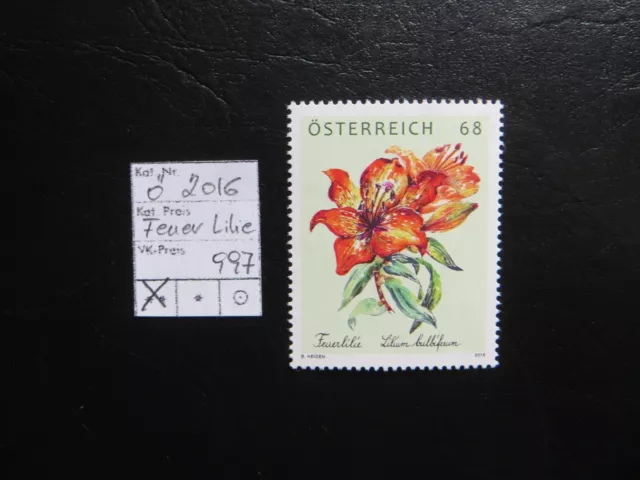 2016  " Feuerlilie " Marke für Abo, geringe Auflage  postfrisch   LOT 997