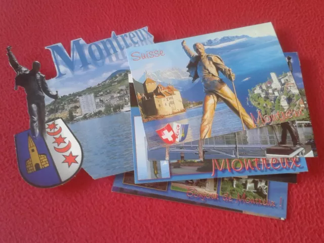 Lote De 25 Postales Post Cards Montreux Switzerland Freddie Mercury Queen Music