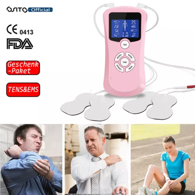 OSITO TENS Gerät Tragbares Reizstromgerät EMS-Puls-Massagegerät Schmerzlinderung