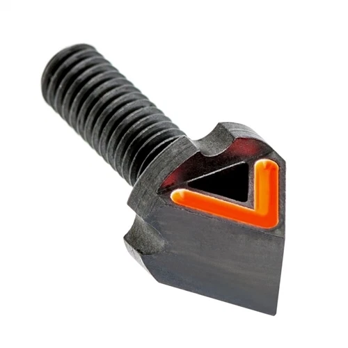 Blitzkrieg Components Precision Chevron Front Sight Post Body - Orange Stripe 3
