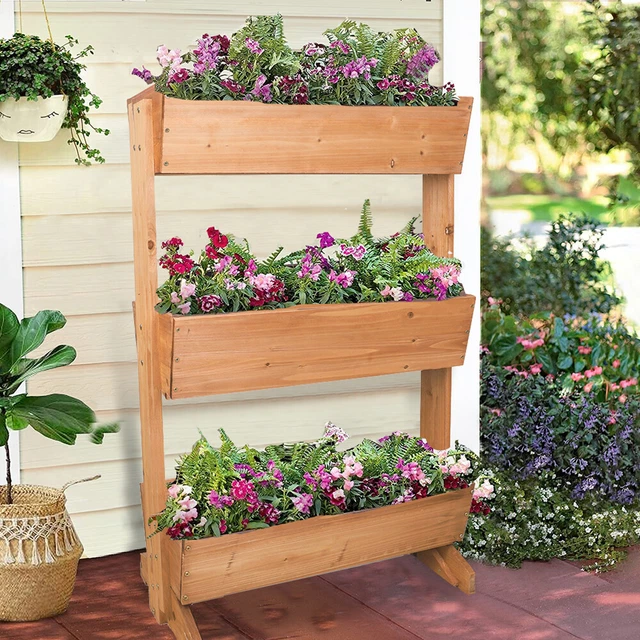 RAISED GARDEN BED Vertical Elevated Outdoor Planter Box f Vegetable