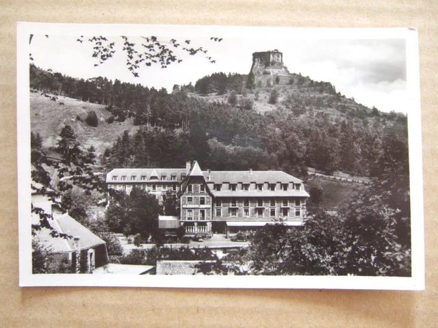 Cpa Murols (63) Le Touring Hotel. Le Parc Et Le Chateau. Real Photo