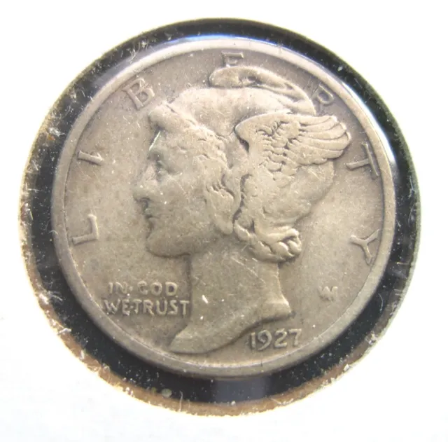 USA 10 Cents 1927 Silver Mercury Head Dime United States America 4444# Coin