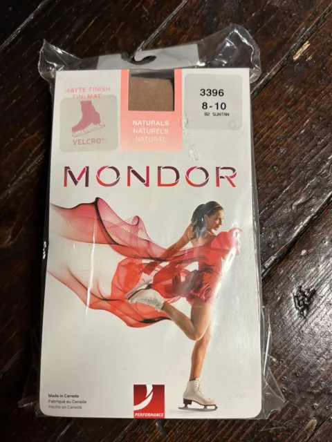 Mondor 3396 Performance Over Boot Ice Skating Tights Age 8-10 SUNTAN