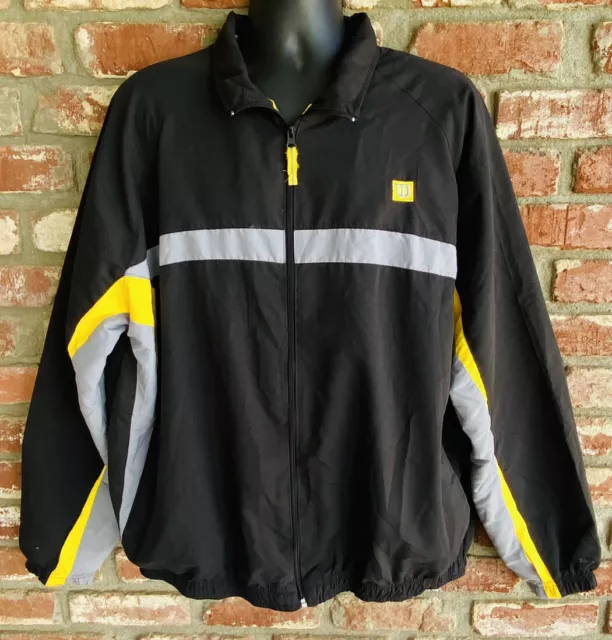 Vintage Wilson Windbreaker Athletic Sports Jacket Zipper XL Big