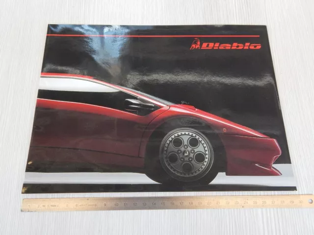 Brochure Originale Lamborghini Diablo Depliant Prospekt