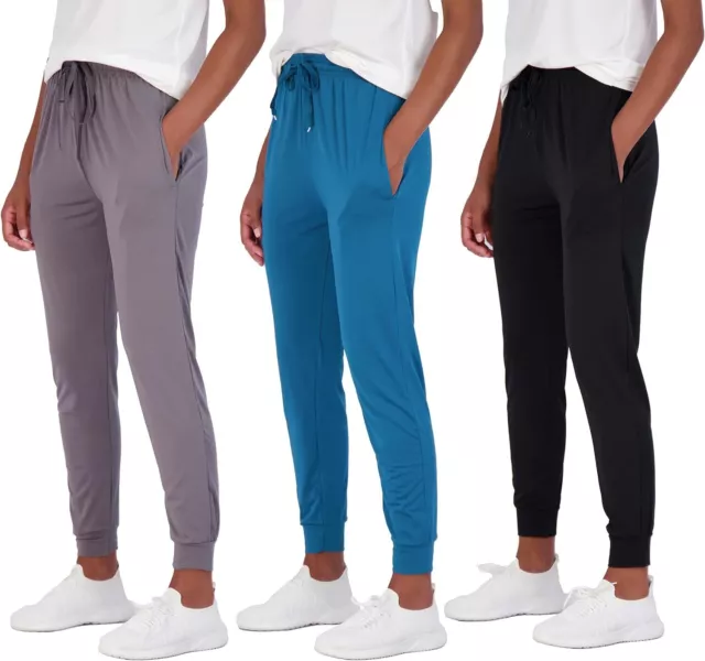 REAL ESSENTIALS WOMENS Thermal Pants - Pack of 3 Size M $21.98