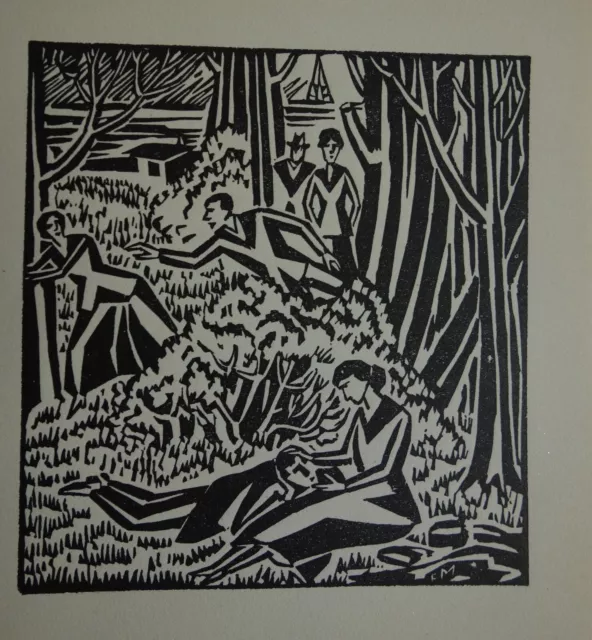 Alter Holzschnitt Frans MASEREEL (1889-1972)#1