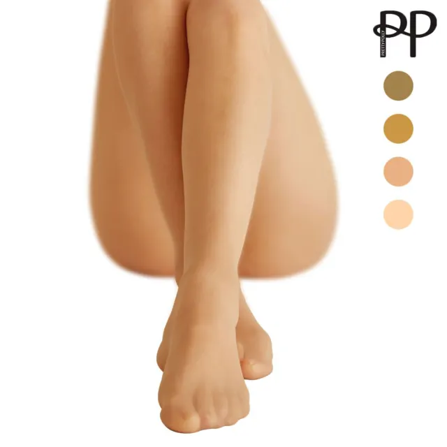 Pretty Polly Sandal Toe Tights Ladies 8 Denier Sheer Natural Hosiery