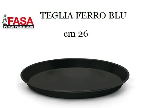 Teglia pizza ferro blu ø cm 32 h cm 4