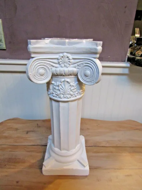 **** Architectural Pillar  Plant Stand Display  *** Mosaic Tile Top  ***