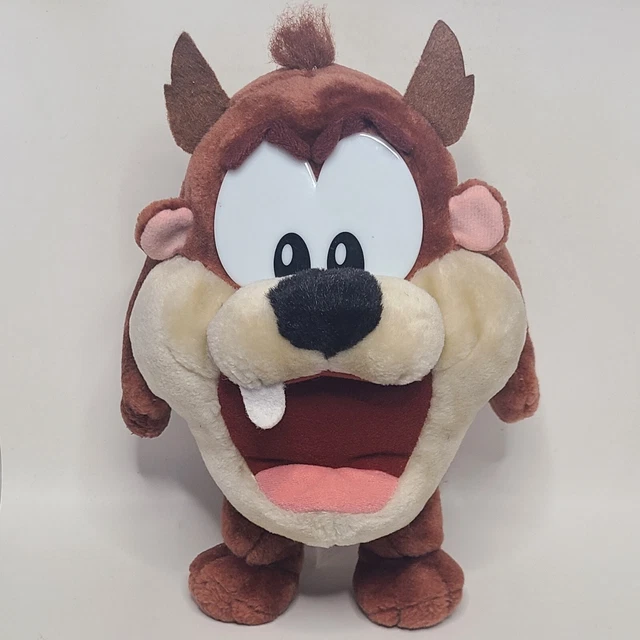 VINTAGE SIX FLAGS Baby Looney Tunes 11" TAZ Plush, 1997 Warner Bros