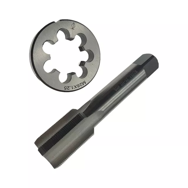 US M28 X 1.25mm Plug Tap and 1pc M28 X 1.25mm Die Threading Tool HSS FREE SHIP