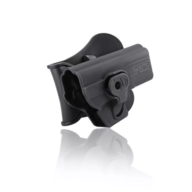 Holster für Airsoft Glock KJW, WE, Tokyo Marui mit Paddle 360° Rotation