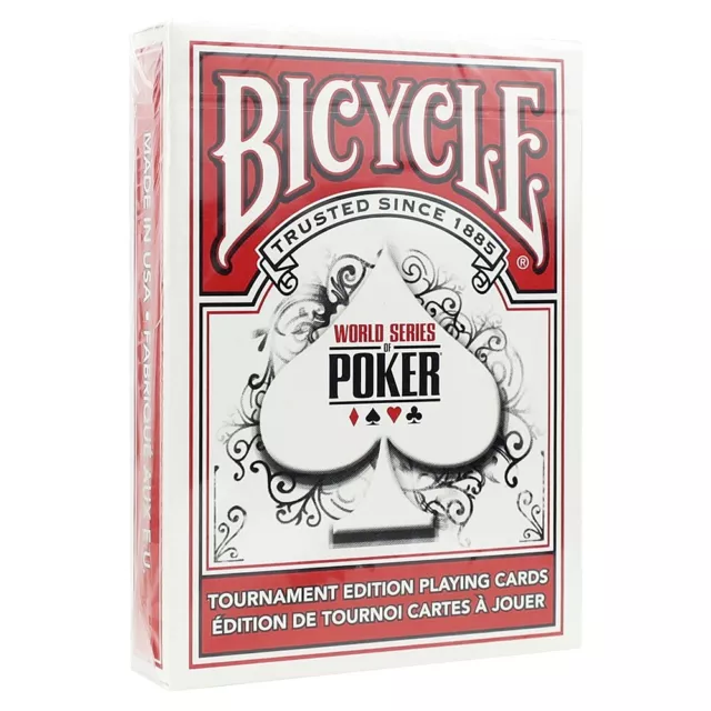 BICYCLE - Red World Series of Poker WSOP Playing Cards, New Sealed