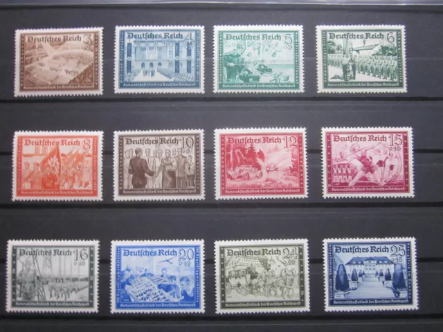 DR 1939 Mi.Nr. 702-713 postfrisch - Kammeradschaftsblock - Mi 85 €