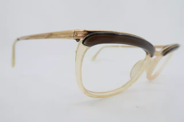 Vintage 50s gold filled eyeglasses frames UZ women's medium made in France SUPER