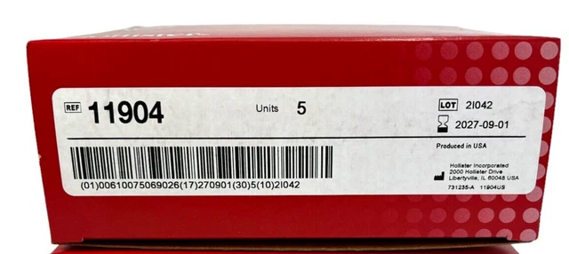5 Hollister 11904 Nueva Imagen 2 Piezas Barreras 1-3/4"" Brida 1"" Pre-Tamaño Expiración 2027