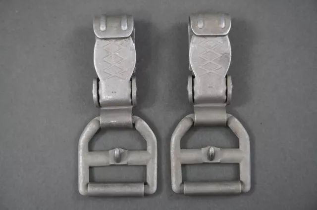 Post War German Leather Y-Strap Clips (2)