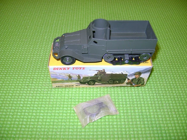 Dinky Toys France 822 Camion Half-Track M3 Avec Mitrailleuse - Vert - 1/43 - MIB