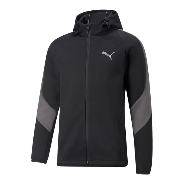 Puma Felpa da Uomo con Cappuccio e Zip Evostripe Nero Codice 849915-01 - 9M