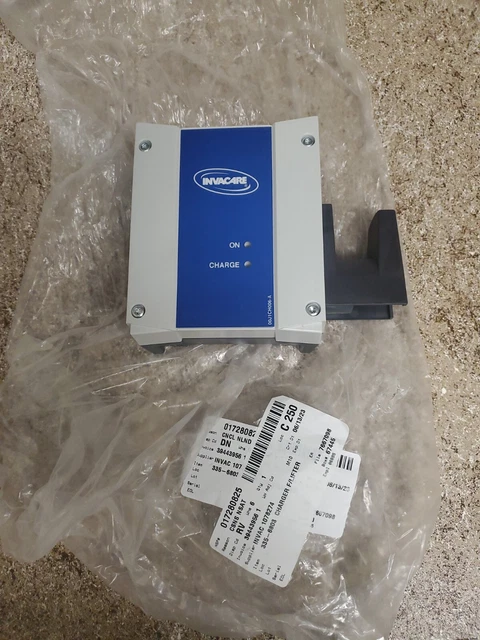 Cargador de batería Invacare Reliant elevador de paciente, #1078274, NUEVO