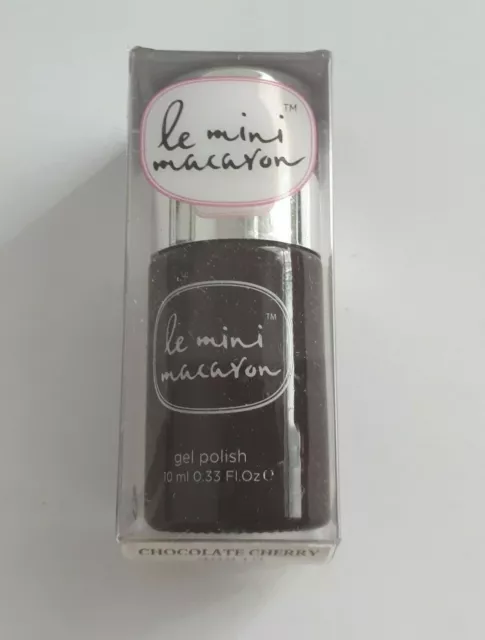 Le Mini Macaron Vernis à Ongles Gel Semi-Permanent Couleur Chocolat Cherry /EBLT