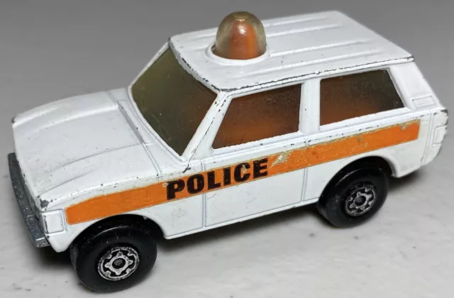 Streichholzschachtel - superschnell Romamatics Nr. 20 weiße Polizeipatrouille 1975 Druckgussauto