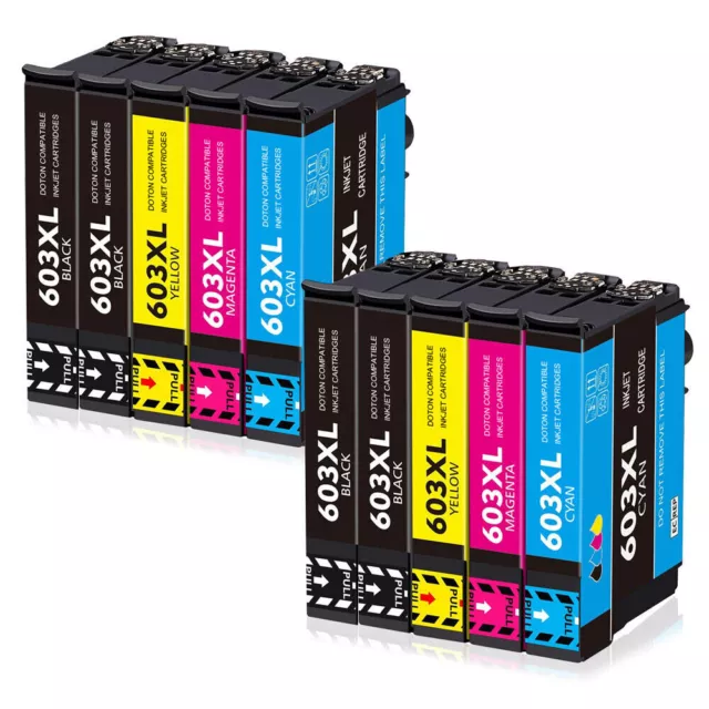 4-10x Multipack Patronen für Epson 603 XL XP-2100 3100 4100 WF-2810 2830 2840DWF