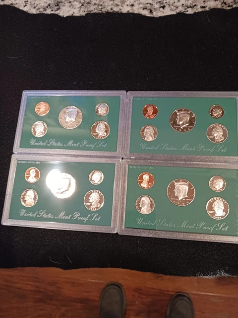 1975,1976,1978,1998-S US Proof Set - 5-Coin w/ Box & COA