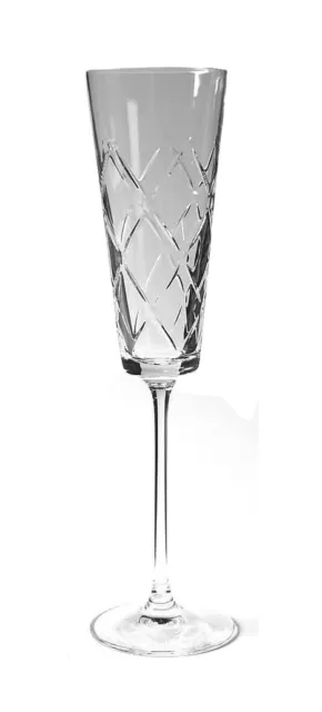 Wedgwood for Martha Stewart Trellis 7oz Champagne Flute Crystal Stemware Glass