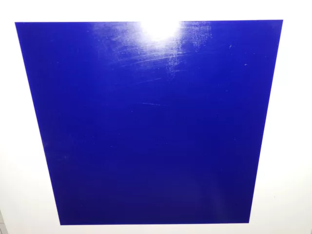 1/8" x 12" X 12"  URETHANE / POLYURETHANE 90 A DARK BLUE SHEET