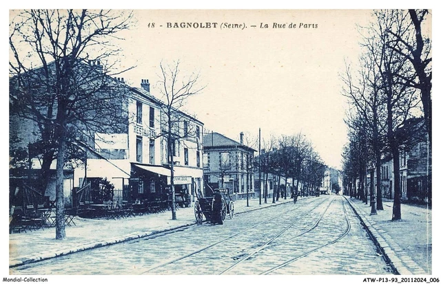 CPA 93 Bagnolet – Rue De Vincennes – Carte Postale Ancienne – Années 1900 – France
