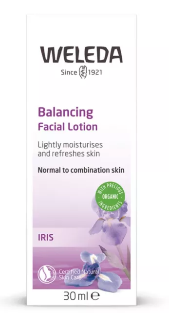 Weleda Balancing Facial Lotion Iris 30ml - New