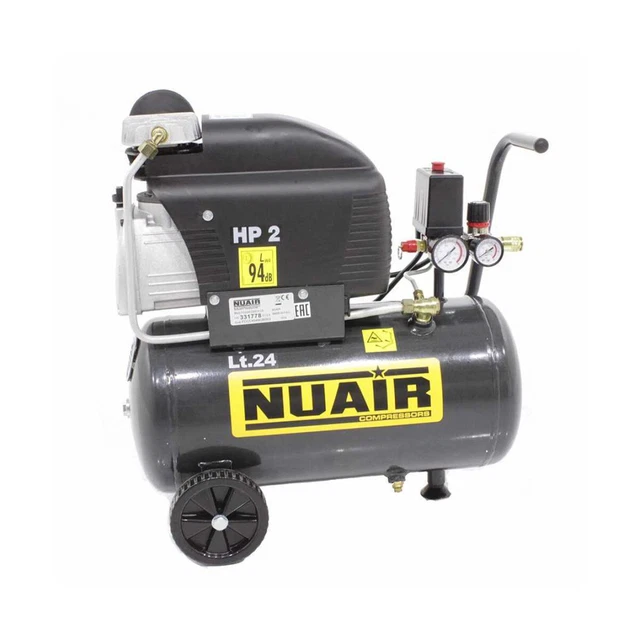 8563357 Compresor Lubricado de Aceite Con Tanque 24L Energía 2HP Nuair FC2