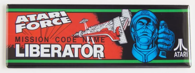 Atari Force Marquee FRIDGE MAGNET (1.5 x 4.5 inches) arcade video game header