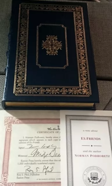 Ex-Friends By Norman Podhoretz / Signed  - First Edition - Easton Press