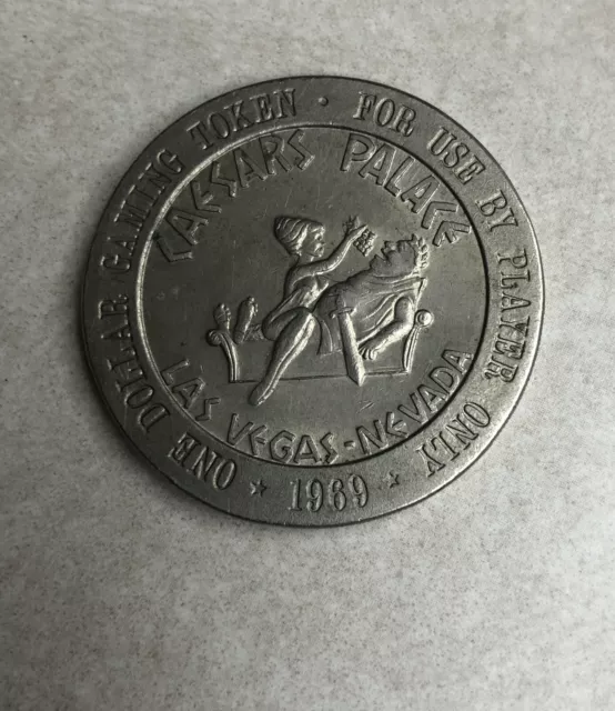 CAESARS PALACE HOTEL CASINO $1 ONE DOLLAR GAMING COIN/TOKEN - Franklin Mint 1969