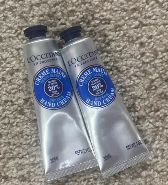 L'Occitane Creme Mains Dry Skin Shea Butter Hand Cream 1oz/30ml Travel Size