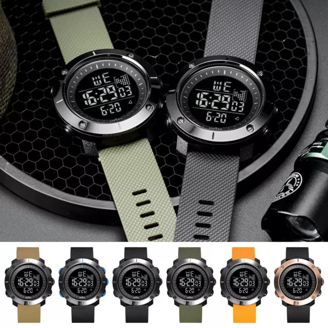 SMAEL Digital Watch Fashion Men LED Sport Watches Student Boys Girls Wristwatch