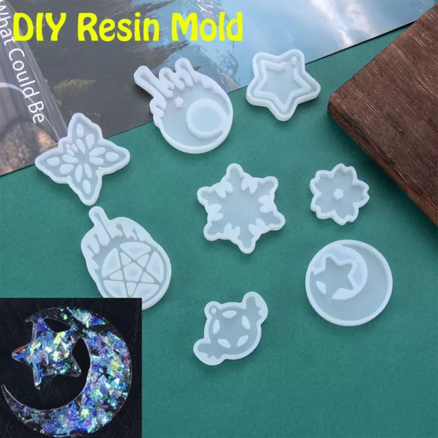 Moon Kristall Herstellung von Schmuck UV Epoxy Silicon Mold Schimmel aus Resin