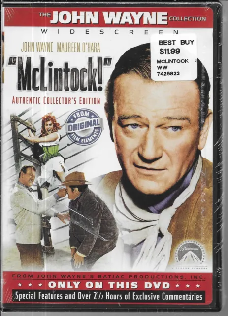 MCLINTOCK New Sealed DVD The John Wayne Collection Maureen O'Hara Lots Extras
