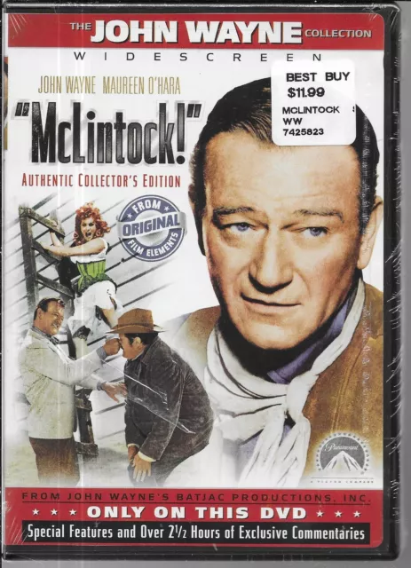 MCLINTOCK New Sealed DVD The John Wayne Collection Maureen O'Hara Lots Extras