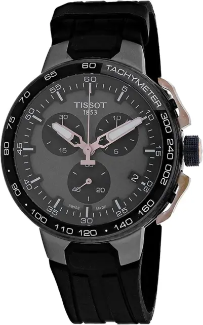 Mens T-Race Cycling 316L Stainless Steel Case with Black and Rose Gold PVD Coati