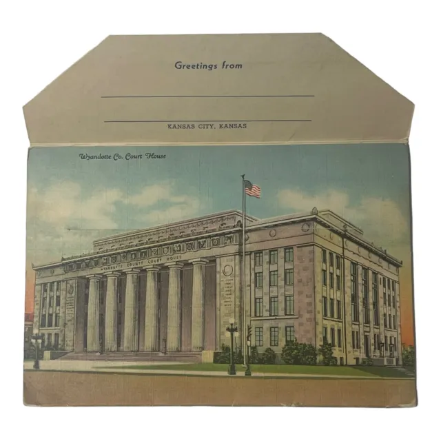 Kansas City, Kansas Postcard (Unposted) Vintage Souvenir Folder