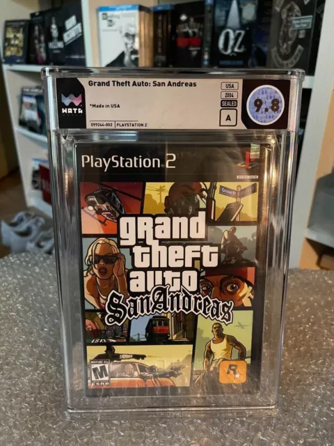 Grand Theft Auto San Andreas PS2 WATA 9.4 A++ Graded Sealed