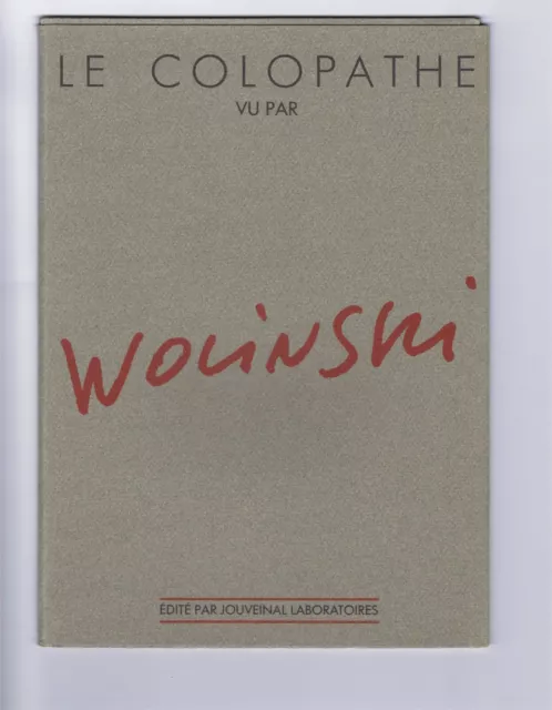 LE COLOPATHE vu par WOLINSKI   PORTFOLIO 10 dessins  JOUVEINAL Laboratoires 1988